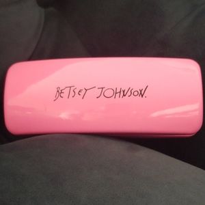 Betsey Johnson Bright Pink Eyecase